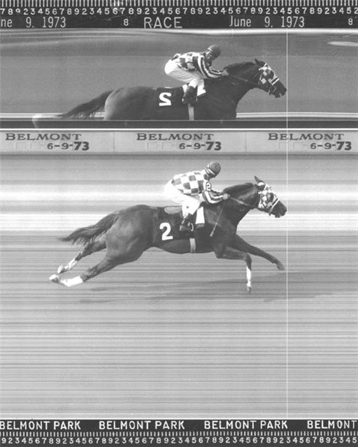 Фотофиниш СЕКРЕТАРИАТ (Secretariat) на Бельмонт Стейкс Фотофиниш СЕКРЕТАРИАТ (Secretariat) на Бельмонт Стейкс